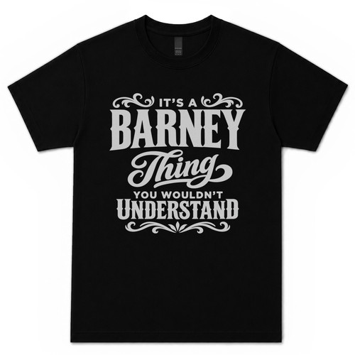 Barney thing you - it's, a