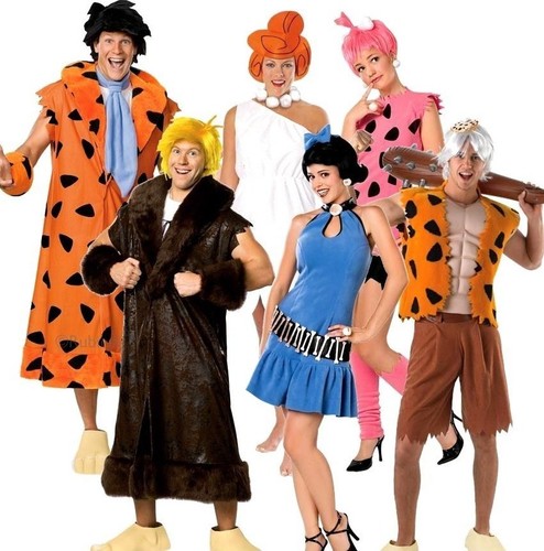 Adult flintstones fancy dress - adult,