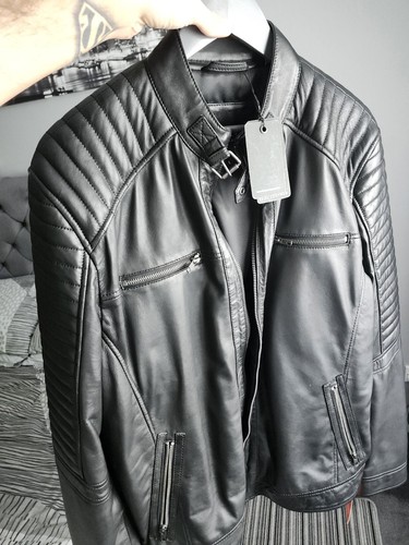 Barney real leather biker - barney's,